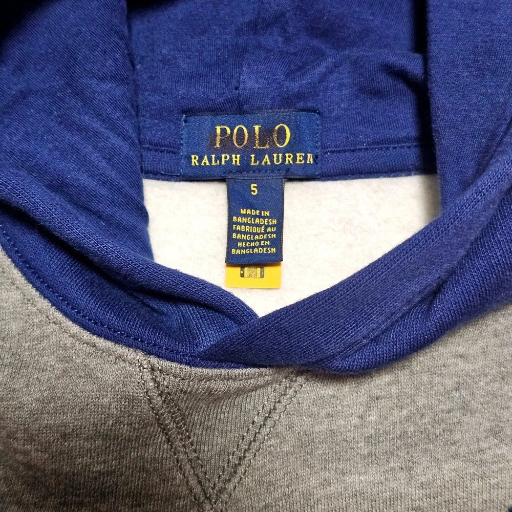 NWOT Polo Ralph Lauren Boys 5 2pc Set Colorblock Hoodie Sweatshirt Jogger Pants